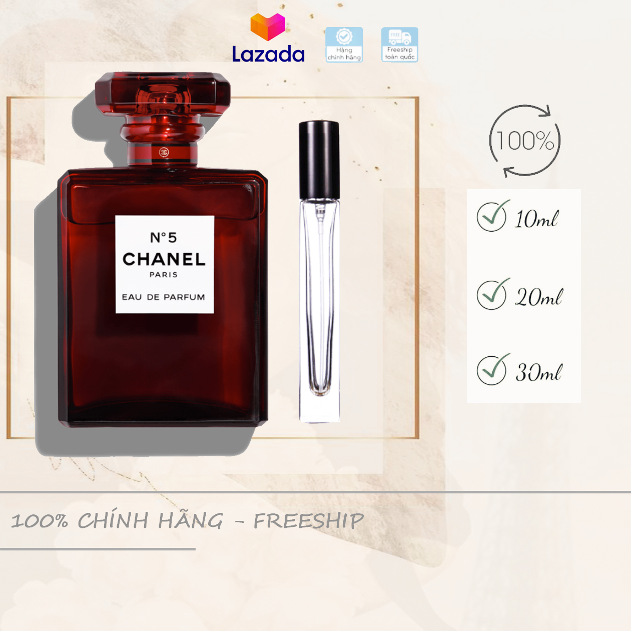 [Chiết 10-20-30ml] Chanel No 5 EDP Red Edition
