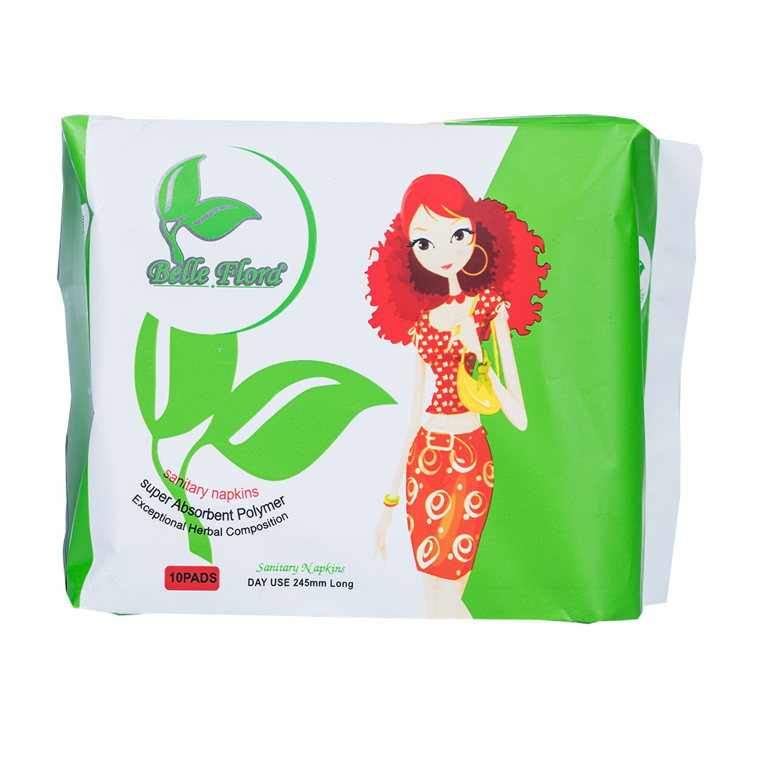 Băng Vệ Sinh Belle Flora Lưới Lụa Ban Ngày 245mm (10 miếng)(Cánh)