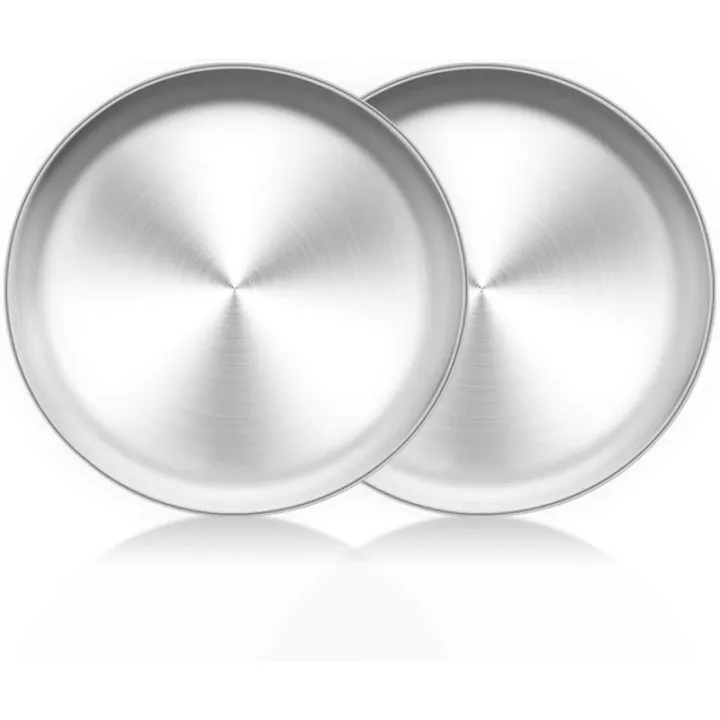 11 Inch Pizza Tray Stainless Steel Pizza Oven Tray Round Pizza Baking Pan Bakeware for Baking Roasting Serving Healthy & Dishwasher Safe 11 Inch Pizza Tray Stainless Steel Pizza Oven Tray Round Pizza Baking Pan Bakeware for Baking Roasting Serving Healthy & Dishwasher Safe