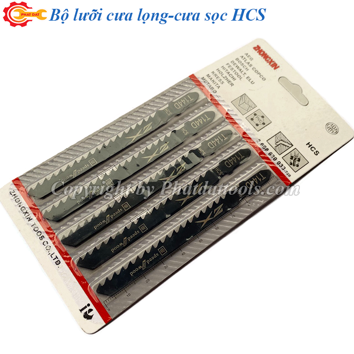 Bộ 5 lưỡi cưa lọng-cưa sọc