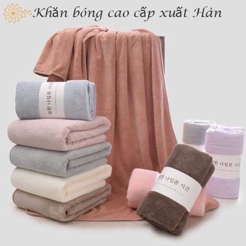 Khăn Tắm Khổ Lớn Xuất Nhật Siêu Mềm  (1m4*70cm) Thấm hút tốt và nhanh khô / giá rẻ ( nhiều màu )