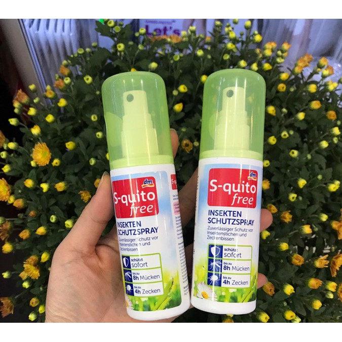 [ HÀNG ĐỨC CHÍNH HÃNG ] Xịt Chống Muỗi Đốt Và Côn Trùng Cắn S quito free, 100ml