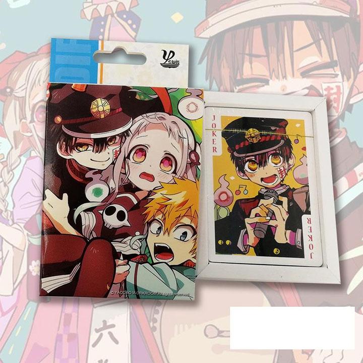 Bộ bài tú lơ khơ Jibaku Shounen Hanako-kun Ác quỷ trong nhà xí 54 ảnh khác nhau anime manga