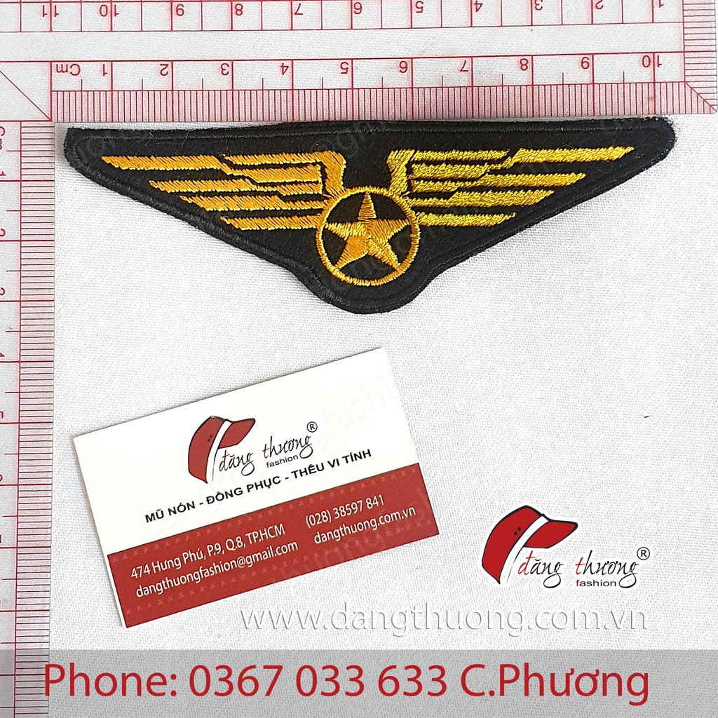 [HÀNG CÓ SẴN]Logo phi công may vào ngực áo/ nón