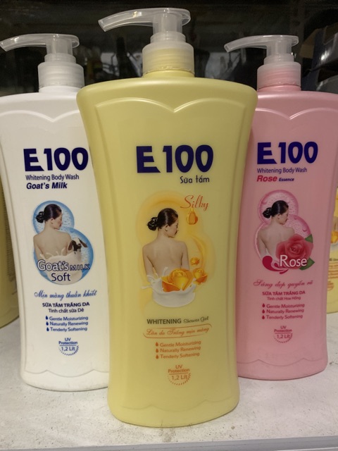 Siêu Rẻ SỮA TẮM E100 SILKY 1,2ML và 800ML