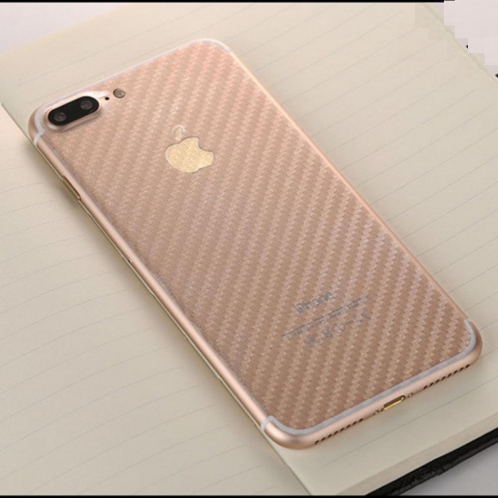Miếng dán bảo vệ lưng máy carbon - cho dòng máy iphone
