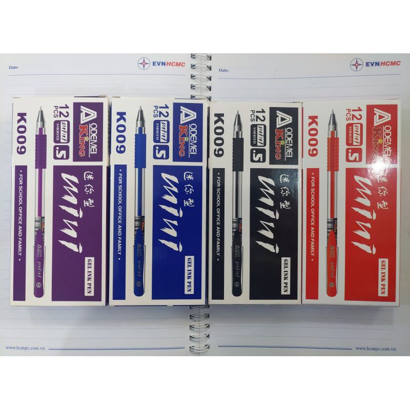 Hộp Bút Gel Mini K009 Aodemei (12Cây)