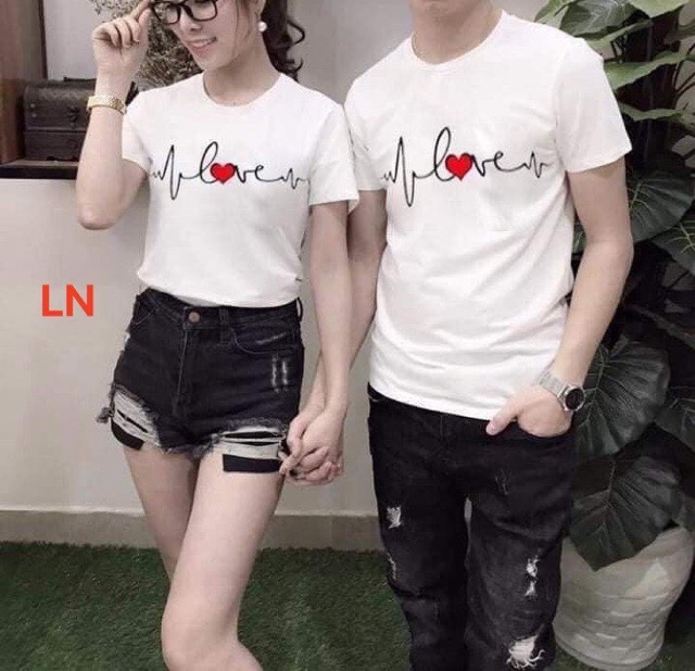[HCM]Áo Đôi Cặp Thu Đông Nhịp Tim đủ size chất đẹp[ GIÁ ĐĂNG 1 ÁO]