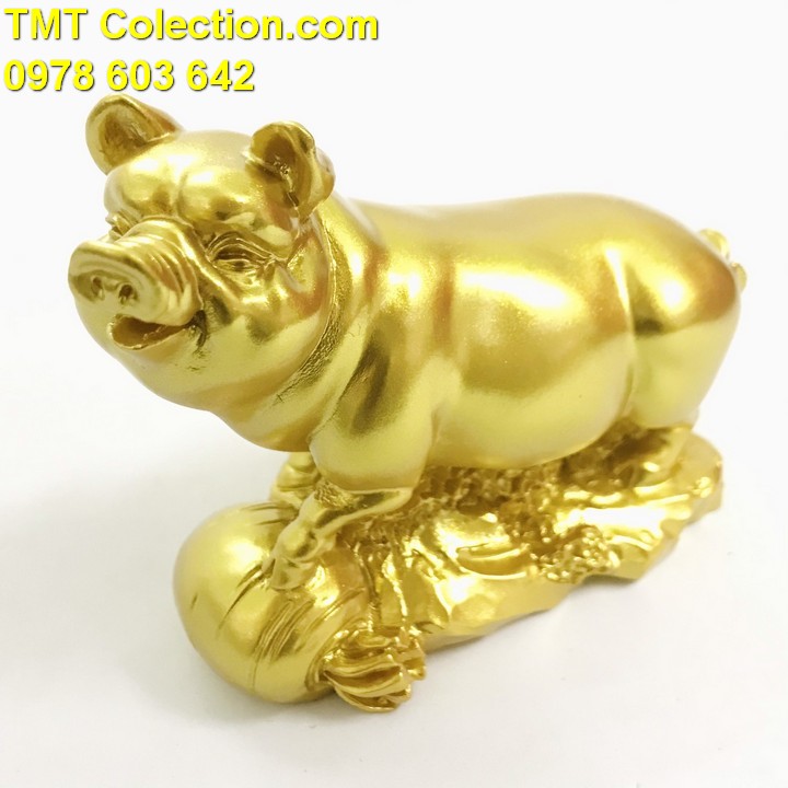 Tượng Con Heo Vàng; Màu vàng - SP005240