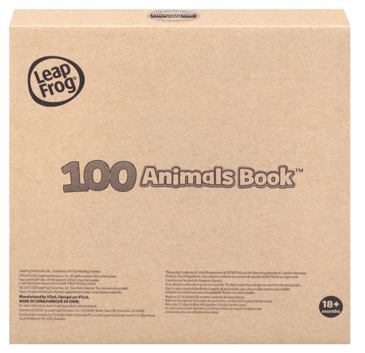 LeapFrog 100 Animals Book (Frustration Free Packaging), Pink