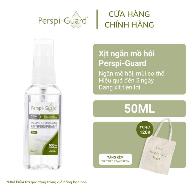 Xịt ngăn mồ hôi toàn thân hiệu quả tối đa Perspi-Guard Maximum Strength Antiperspirant Spray 50ml