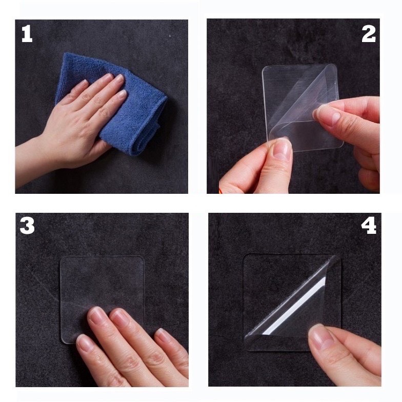 Miếng Dán Dự Phòng 2 Mặt Trong Suốt 6X6CM KD001