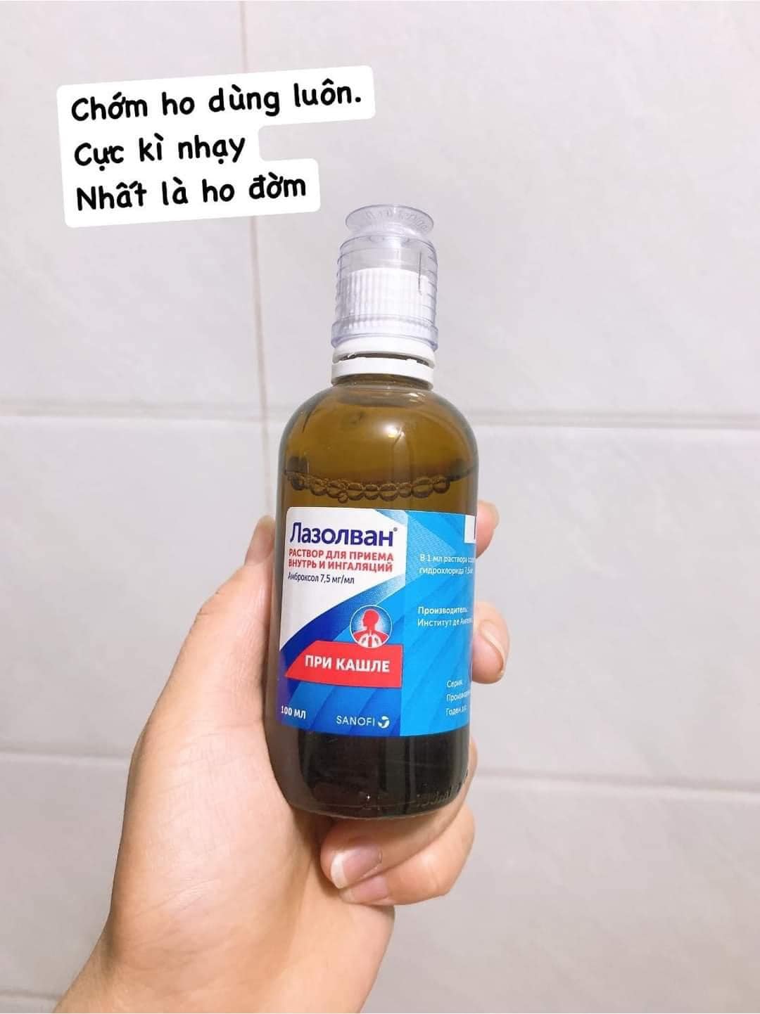 Siro long đờm Lazolvan Nga 100ml