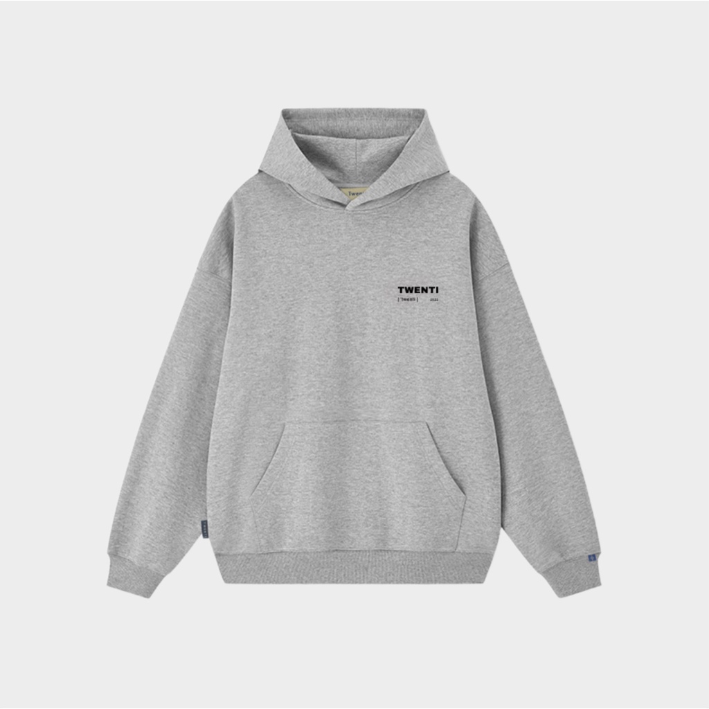 [Nhập Lazxuhuong03 - Giảm 40k/299k]Áo Hoodie Twenti Nỉ Cotton 2022 In Basic Form Ngắn