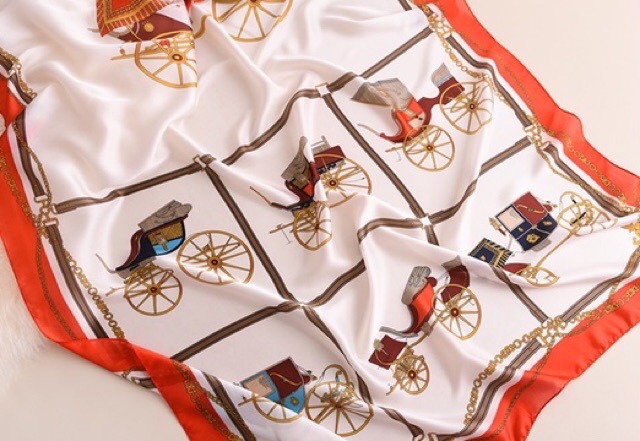 Khăn choàng nữ lụa cao cấp khăn đi du lịch biển -kiểu dáng vintage