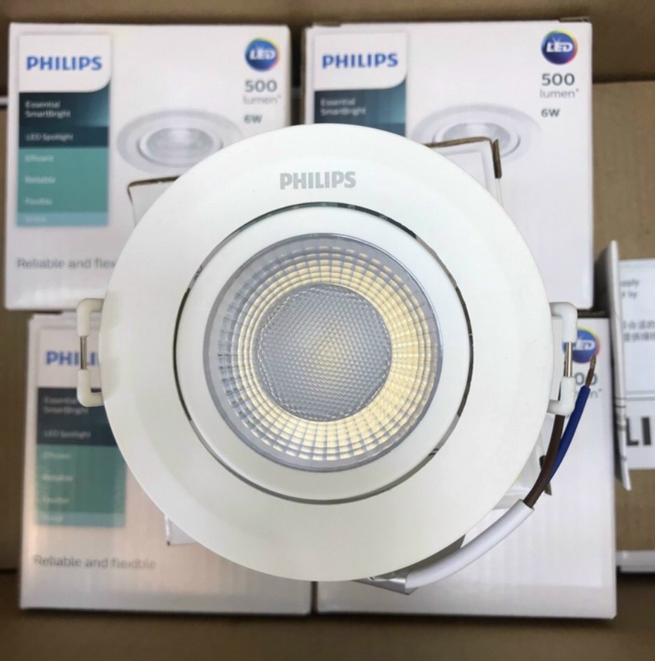 Đèn LED âm trần chiếu điểm tròn Philips RS100B ( 6W / 9W )