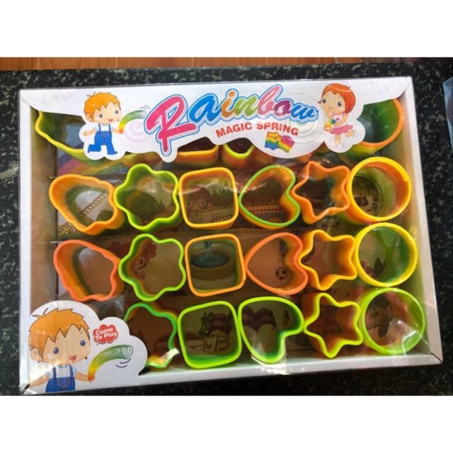 Đồ chơi lò xo cầu vồng ma thuật 4x5