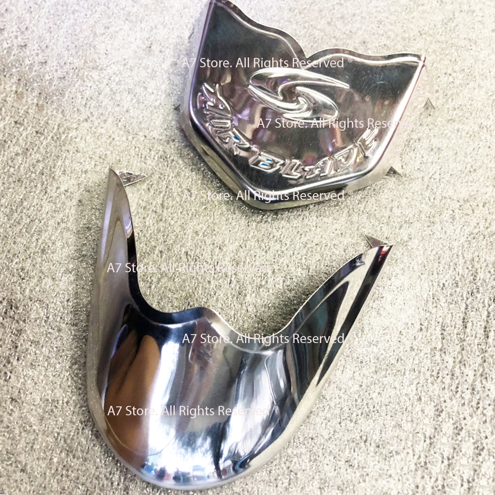Ốp mỏ & đuôi dè air blade 2008 - 2010 inox d113075
