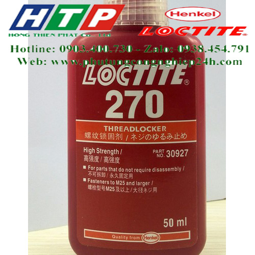 Keo dán khóa ren loctite 270-50ml