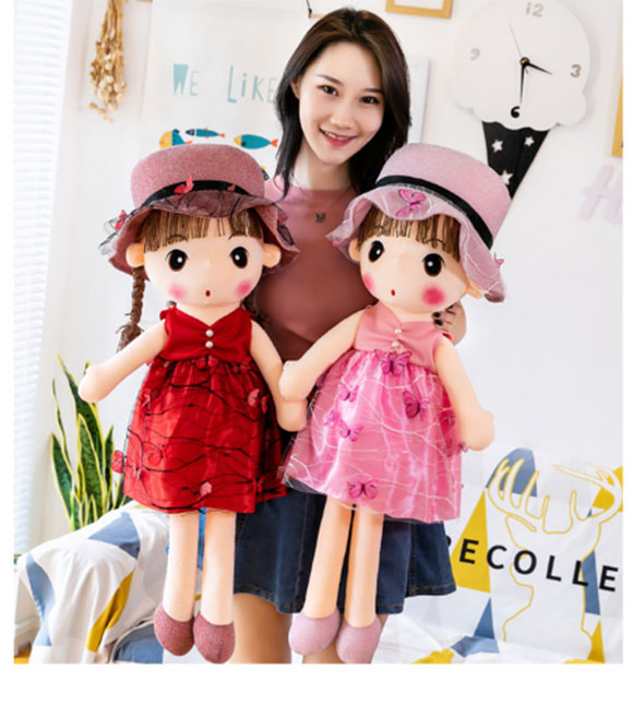 Búp Bê Bằng Vải Bông 45cm Chọn Màu