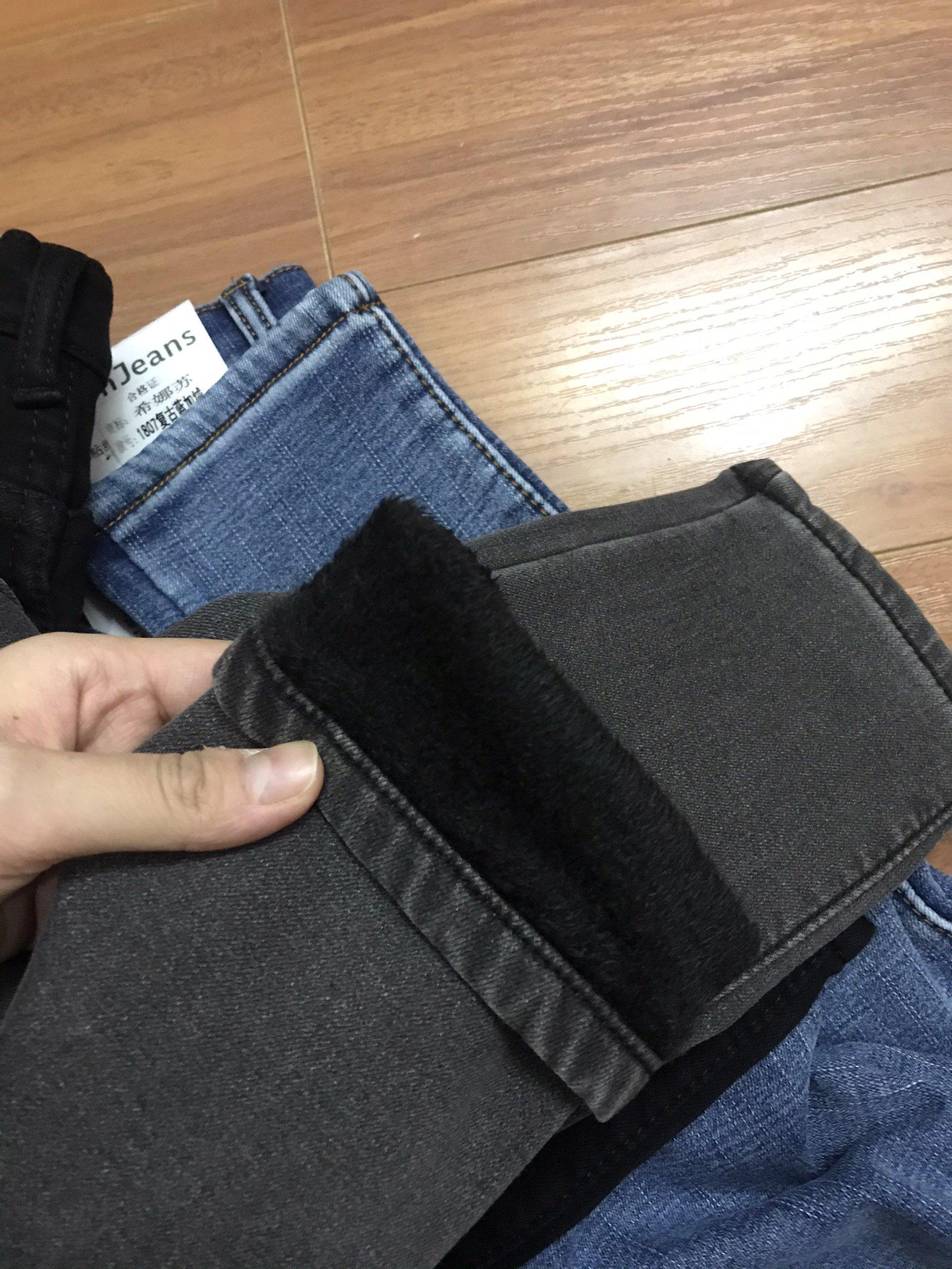 QUẦN JEANS NỮ LÓT NỈ SIÊU ẤM , CO GIÃN 4 CHIỀU