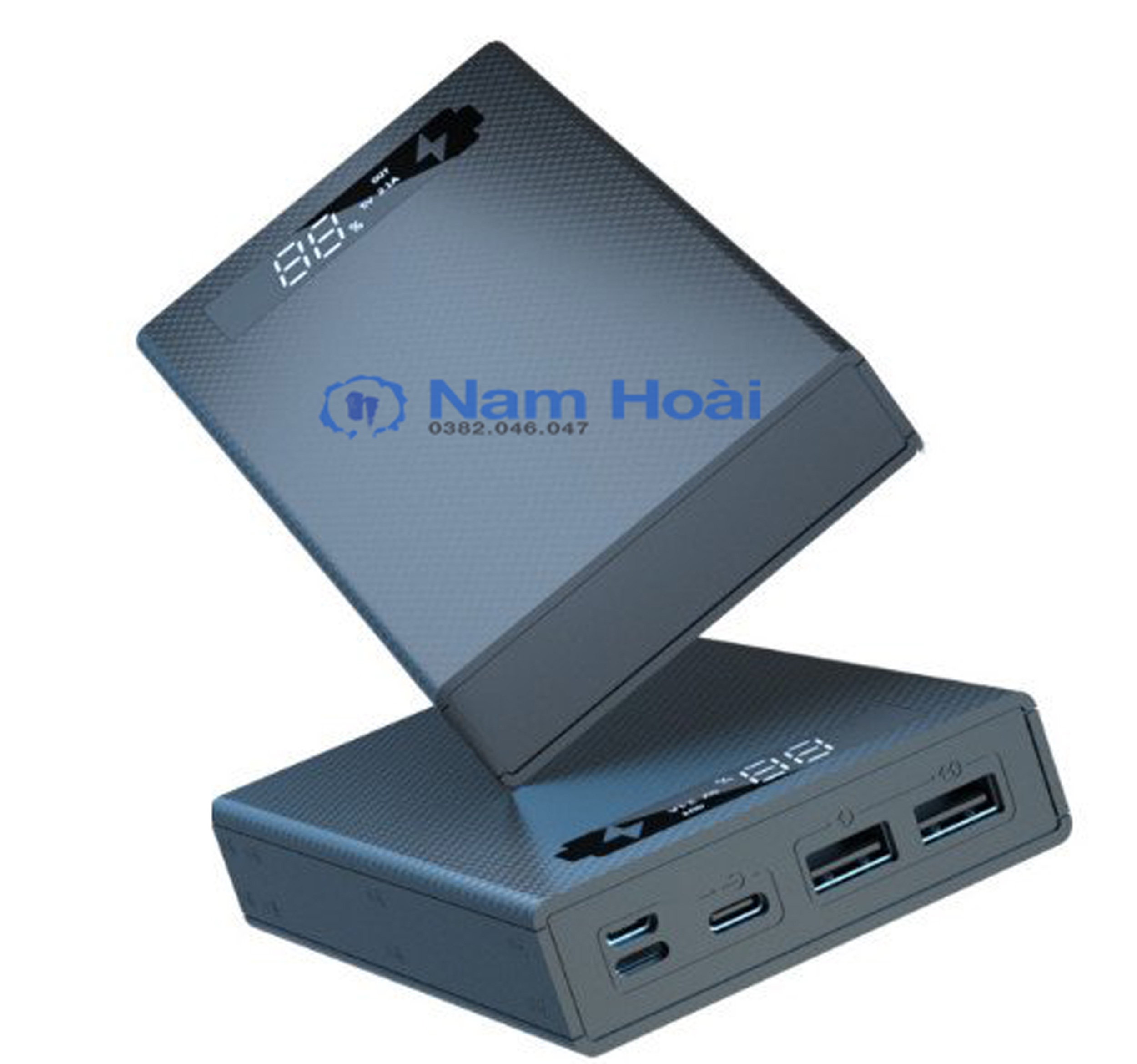 Box sạc dự phòng 5 cell pin 18650 5V2.1A-10W tháo lắp dể dàng để thay pin