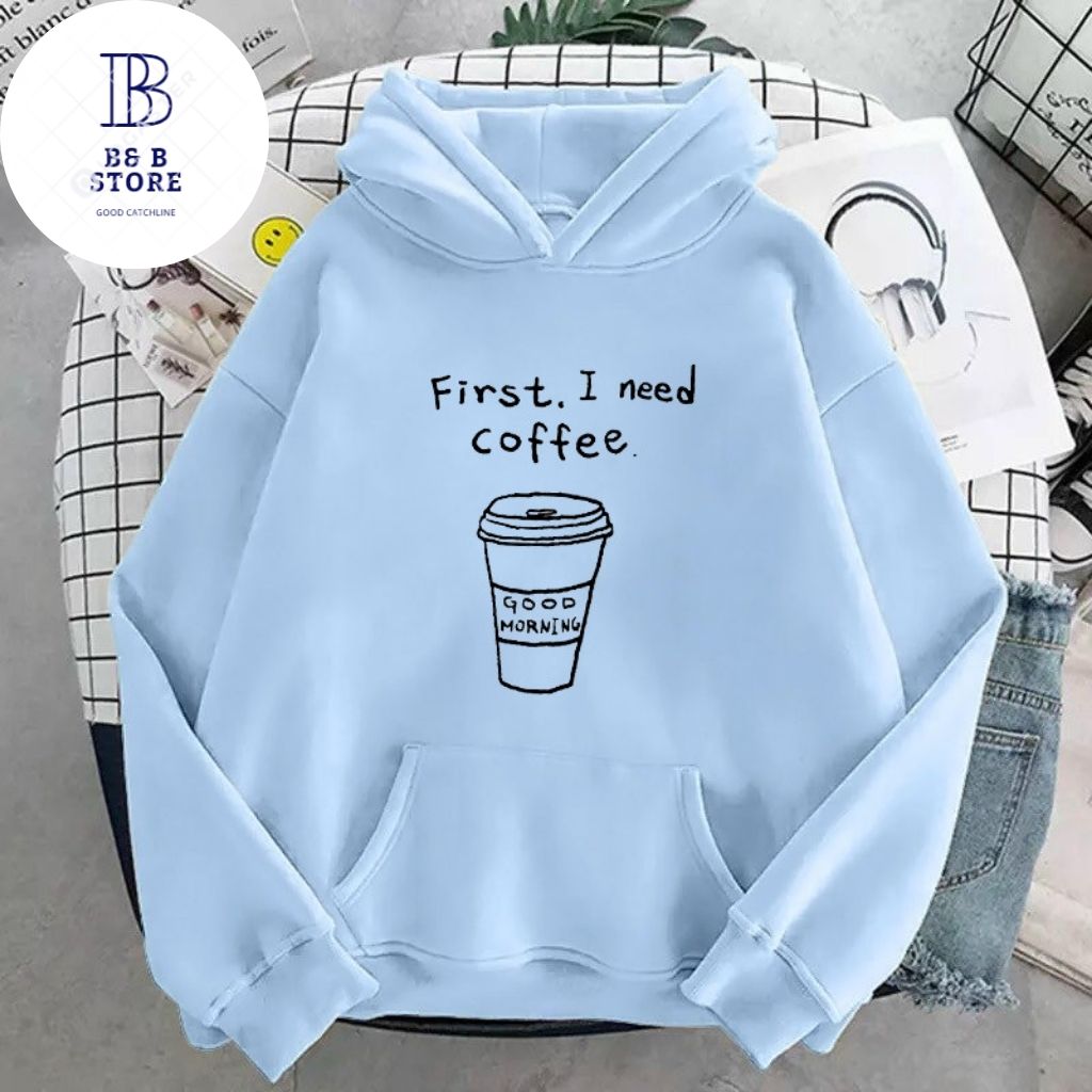 ÁO KHOÁC HOODIE NỈ UNISEX COFFEE FORM RỘNG NAM NỮ NHIỀU MÀU CỰC ĐẸP