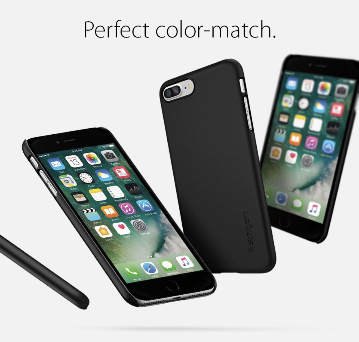 Ốp Lưng iPhone 7 Plus/8 Plus Spigen Thin Fit (Đen)