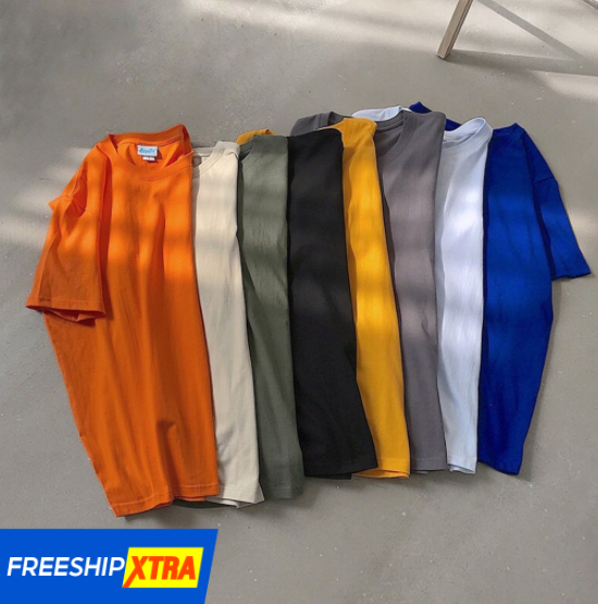 ÁO THUN TRƠN OVERSIZE ĐỦ MÀU UNISEX (16 Màu)