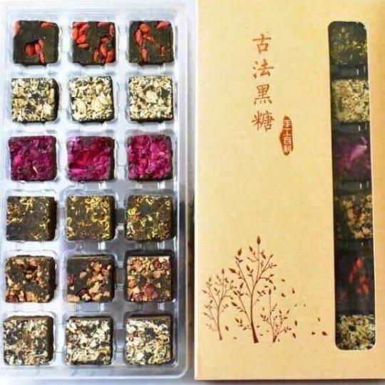 trà đường nâu 6 vị 18 viên