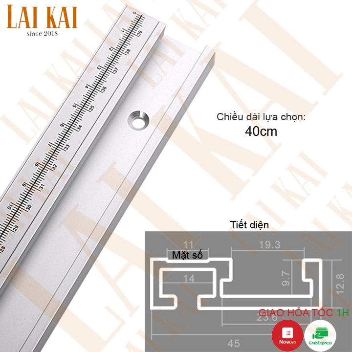 [HCM]Ray trượt nhôm có vạch số