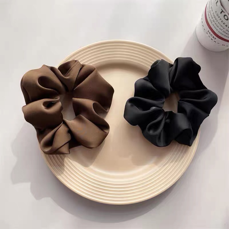 Cột Tóc Vải Dễ Thương - Dây Buộc Tóc Scrunchie Phong Cách Hàn Quốc Đáng Yêu