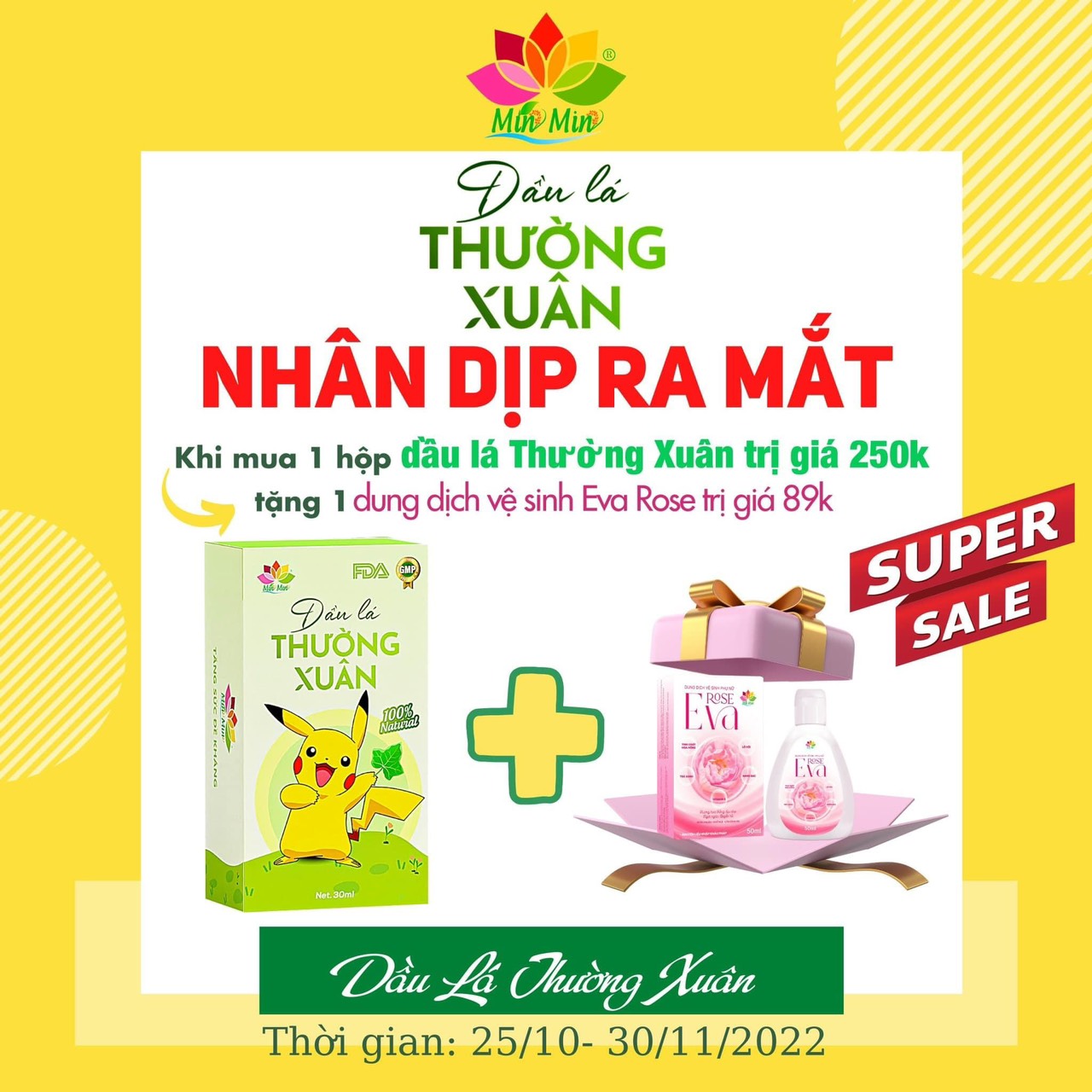 Dầu Lá thường xuân Min Min