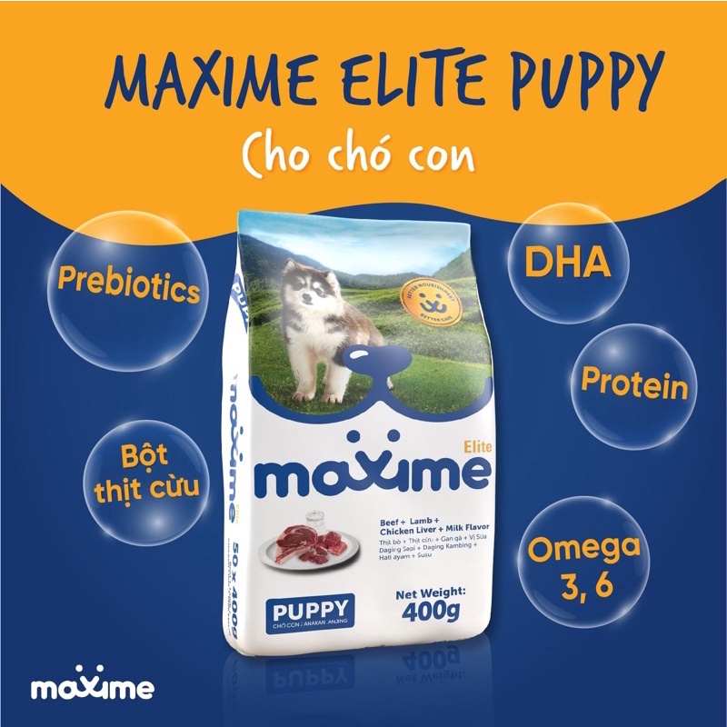 Hạt Cho Chó Maxime Elite (Cao Cấp) Vị Thịt Cừu 1.5KG - [Nông Trại Thú Cưng]