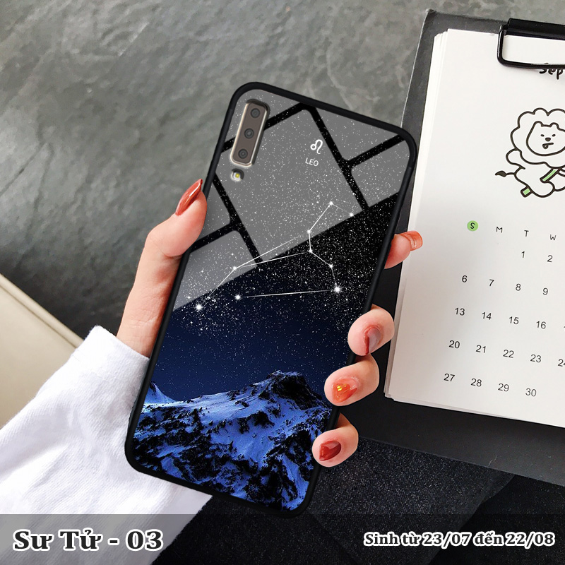 Ốp lưng Samsung Galaxy A7 (2018) in 3D cung hoàng đạo