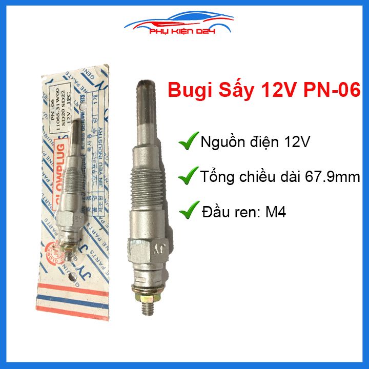 Bugi sấy 12v pn-06 11065-31w00 sd20 sd22