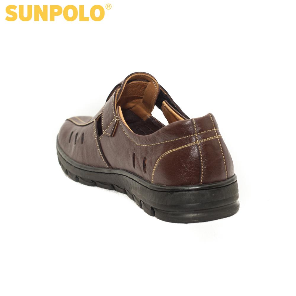 Giày Rọ Nam Da Bò SUNPOLO STA679 (Đen, Nâu)
