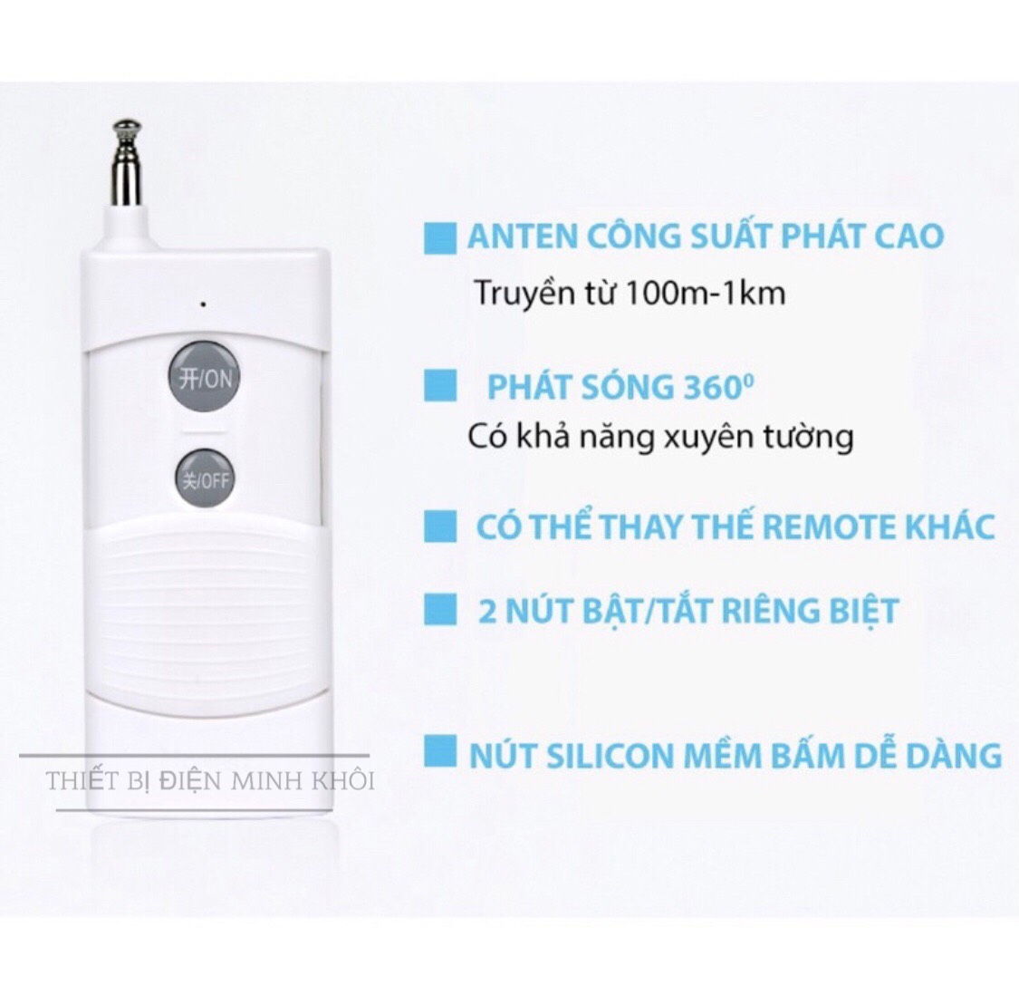 (CÓ HỌC LỆNH) Công Tắc Điều Khiển Từ Xa Honest 1000m 220v,bật đèn từ xa, điều khiển tự động honest