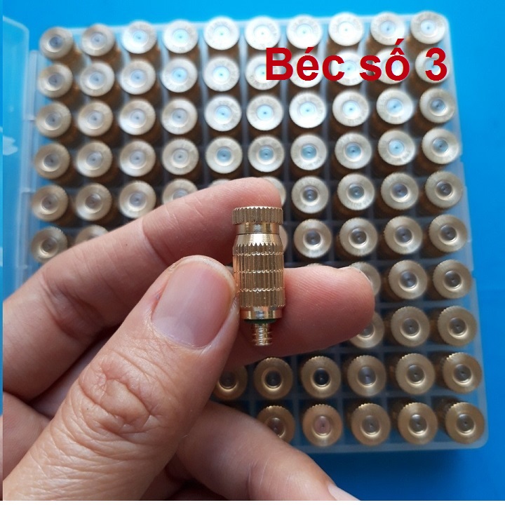Béc phun sương đồng thau, đủ hàng từ số 1 đến số 8