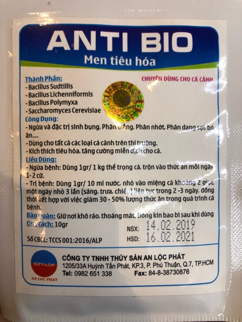 [HCM]Anti bio - men tiêu hoá