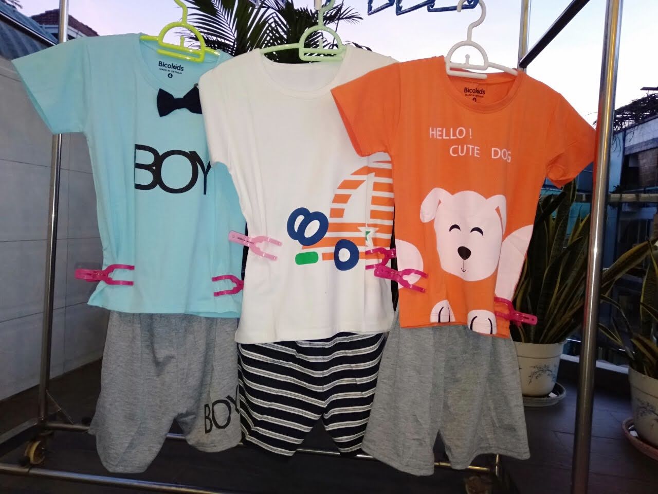 SET 3 BỘ ĐỒ THUN BÉ TRAI
