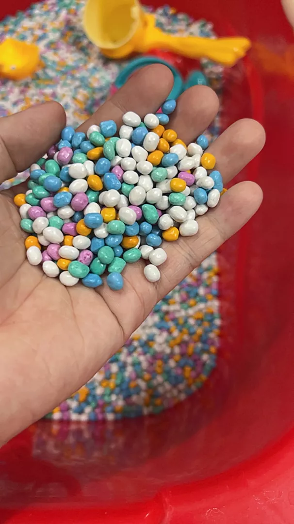 1kg Hạt sứ loại 1, đồ chơi xúc hạt cho bé