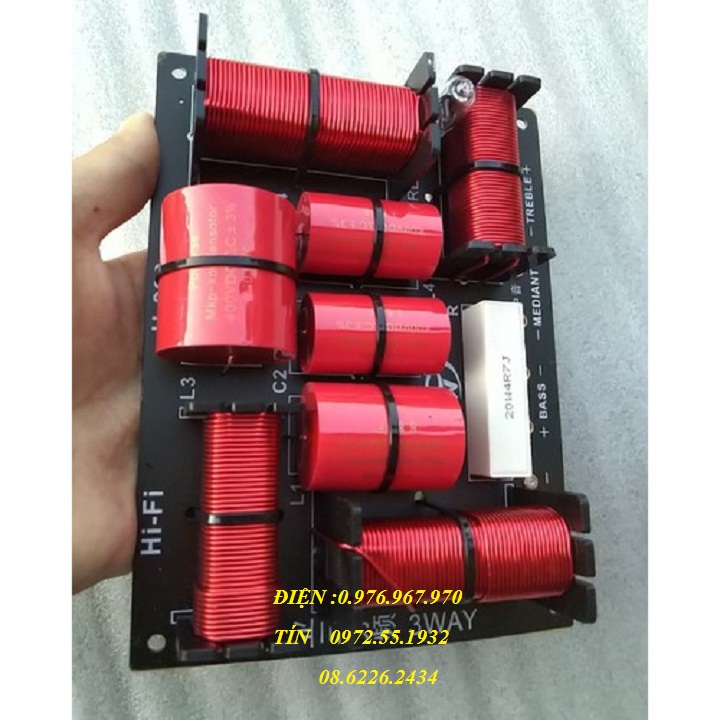 Mạch phân tần 1 bass 1 trung 1 tép - mạch đẹp loại 3 loa - giá 1 mạch