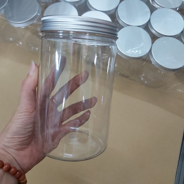 Lọ nhựa nắp nhôm