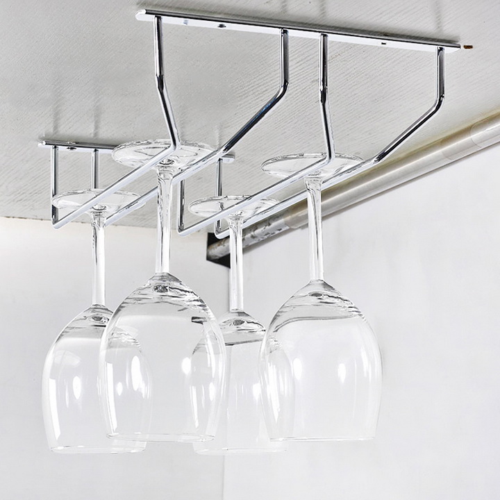 [FREESHIP MAX 15K][HCM]Giá Treo Ly Rượu Gắn Tủ Chạn Bằng Inox Tiện Dụng