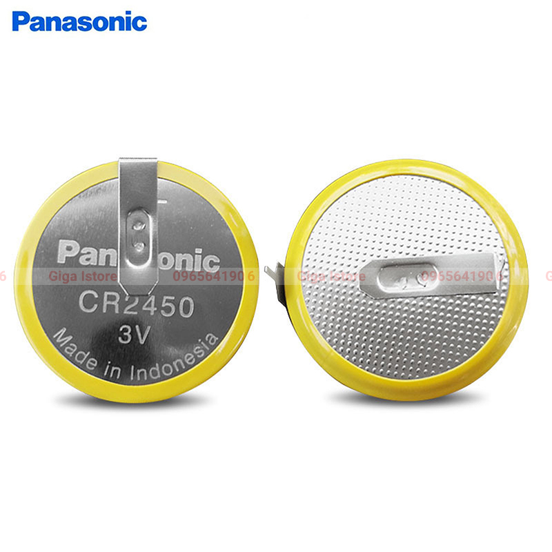 Pin nồi cơm Nhật Panasonic CR2450 3V hàn chân