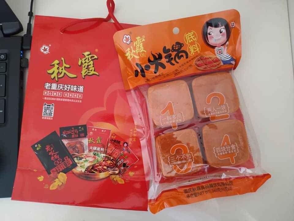 Gia vị Lẩu cay Trùng Khánh (Loại 360gr - ít cay)