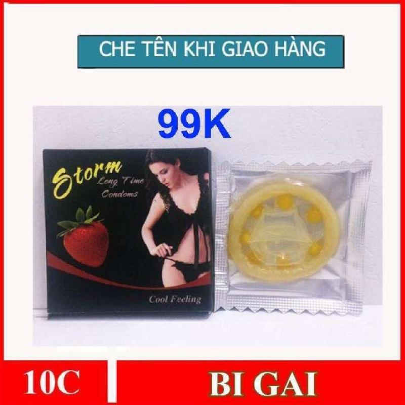 (10 BCS) Bao cao su gai kéo dài thời gian quan hệ hương bạc hà mát lạnh Rocmen cá ngựa xanh + Tặng 1 hộp bcs Vip Plus 3C. cao cấp