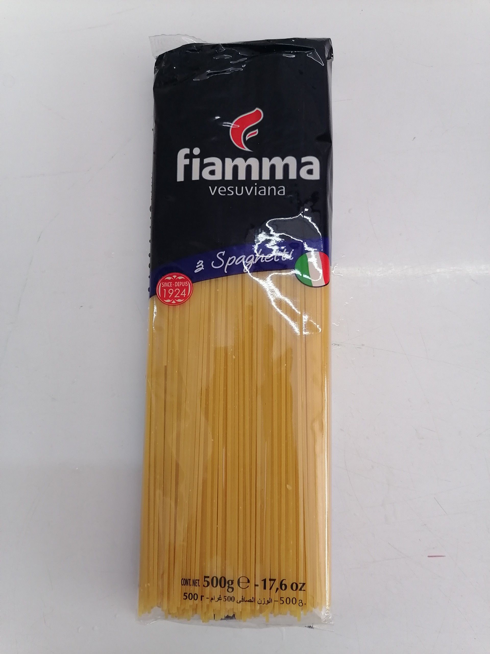[Gói 500g – SỐ 3] MÌ Ý (sợi tròn) [Italia] FIAMMA No 3 Spaghetti Pasta (halal) (atu)