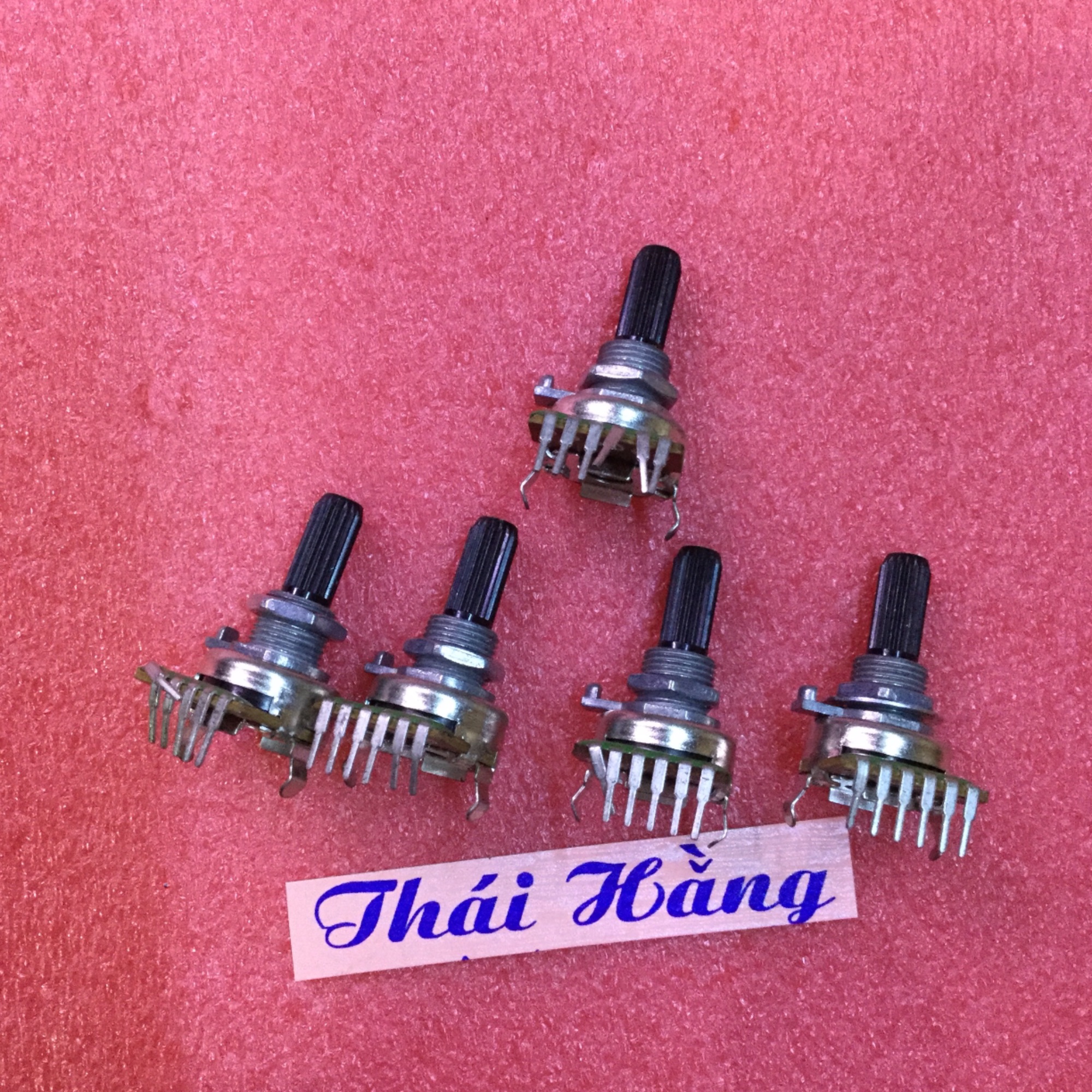 Chiết áp 6 chân 1 hàng 50 k loại Jin